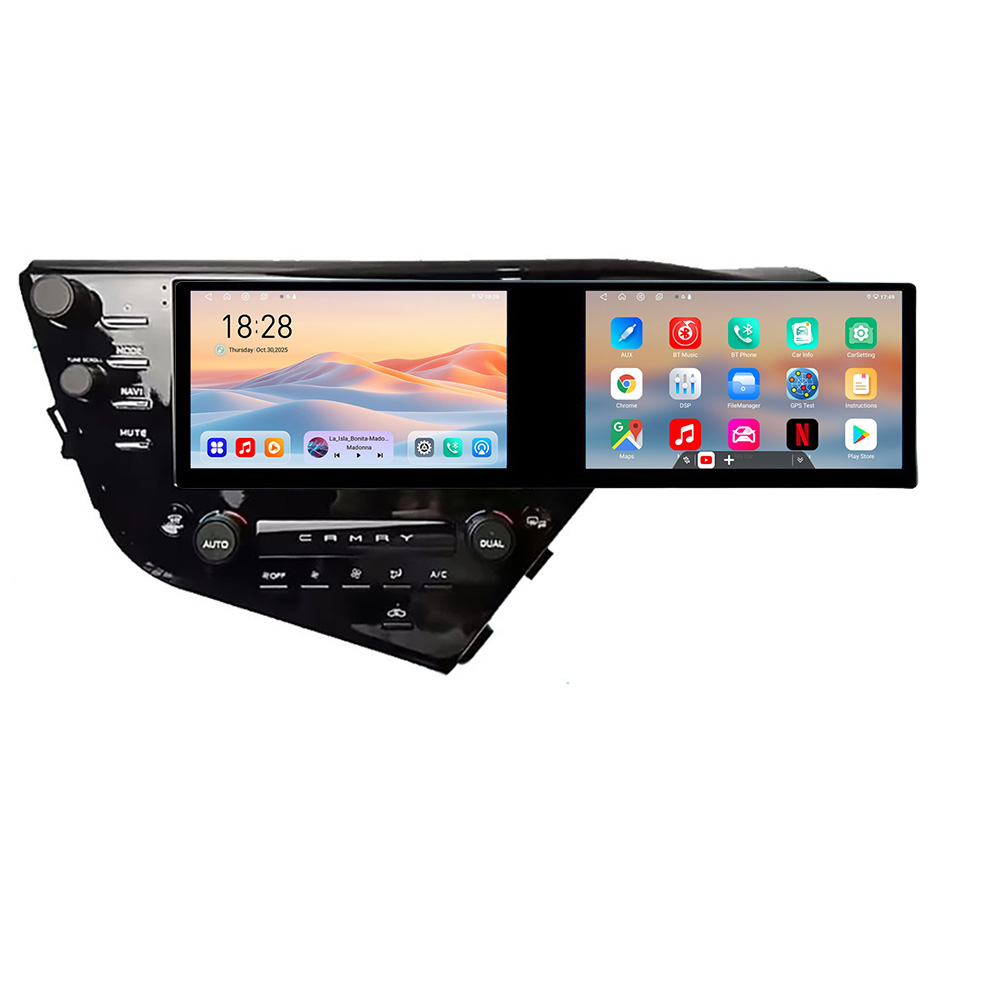 Navigatie Toyota Camry 2017-2021 Lenovo 8 core 4+64 10.5 inch Incell 1K android Wifi 5Ghz gps internet CarStore Technology