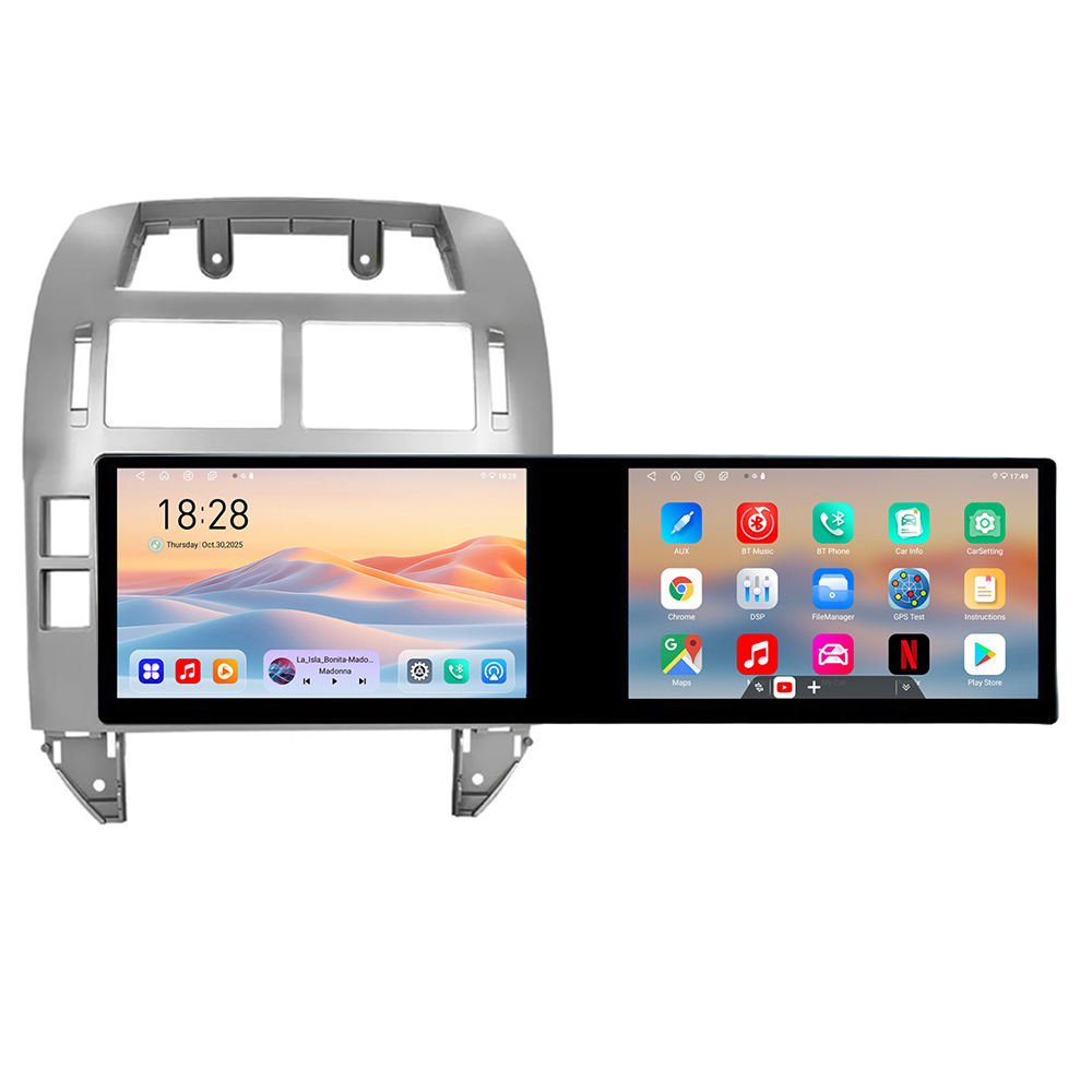 Navigatie VW Polo 2004-2011 Edotec 2 ecrane 8 core 4+128 21.6 inch Incell android Wifi 5Ghz gps internet Kit-polo CarStore Technology