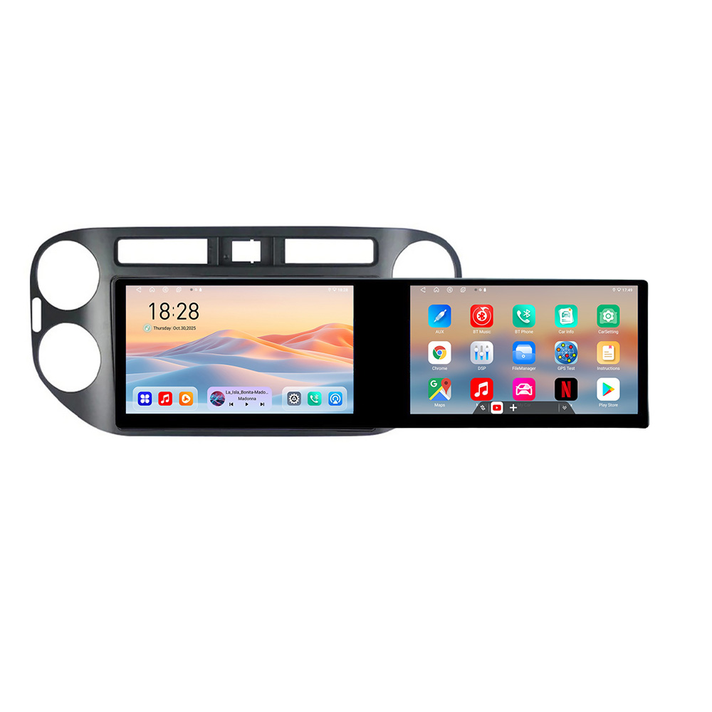 Navigatie VW TIGUAN si Golf Plus 2001-2011 Edotec 2 ecrane 8 core 4+128 21.6 inch Incell android Wifi 5Ghz gps internet CarStore Technology