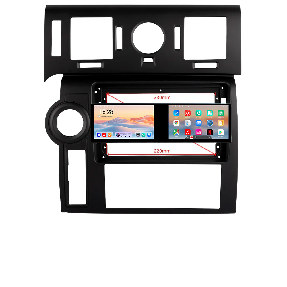 Navigatie dedicata Edonav Hummer H2 2002-2008 Edotec 2 ecrane 8 core 4+128 21.6 inch Incell android Wifi 5Ghz gps internet KIT-hummer2002 CarStore Technology