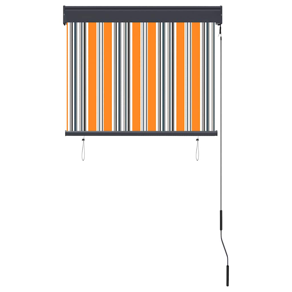 Jaluzea tip rulou de exterior, galben și albastru, 80 x 250 cm GartenMobel Dekor