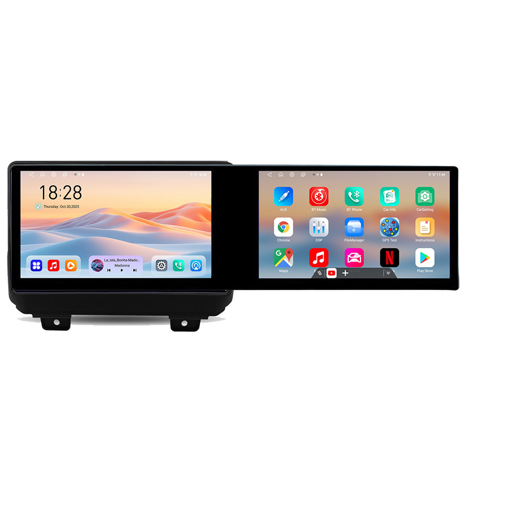 Navigatie Jeep Wrangler 2018- Kit-WRANGLER Edotec 2 ecrane 8 core 4+128 21.6 inch Incell android Wifi 5Ghz gps internet CarStore Technology