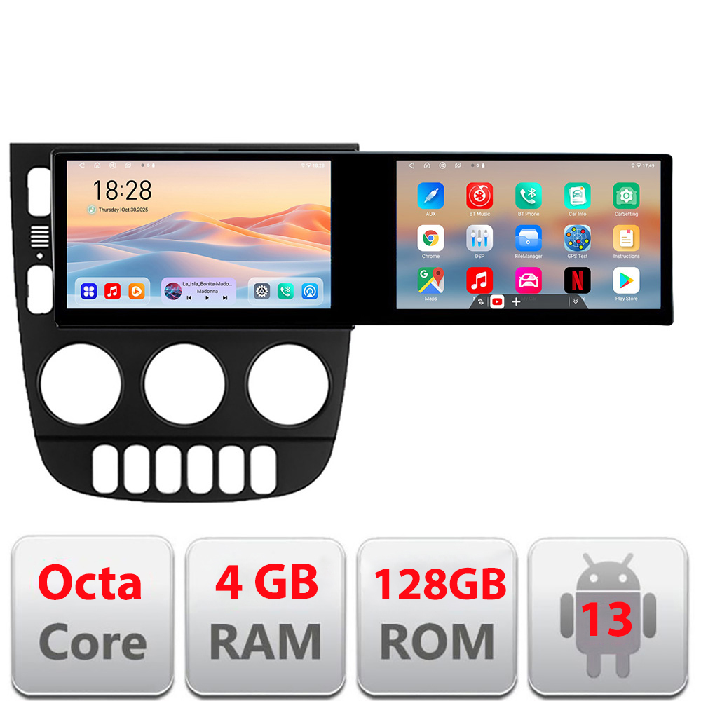 Navigatie Mercedes ML W163 1998-2005 Edotec 2 ecrane 8 core 4+128 21.6 inch Incell android Wifi 5Ghz gps internet Kit-i20-2012 CarStore Technology