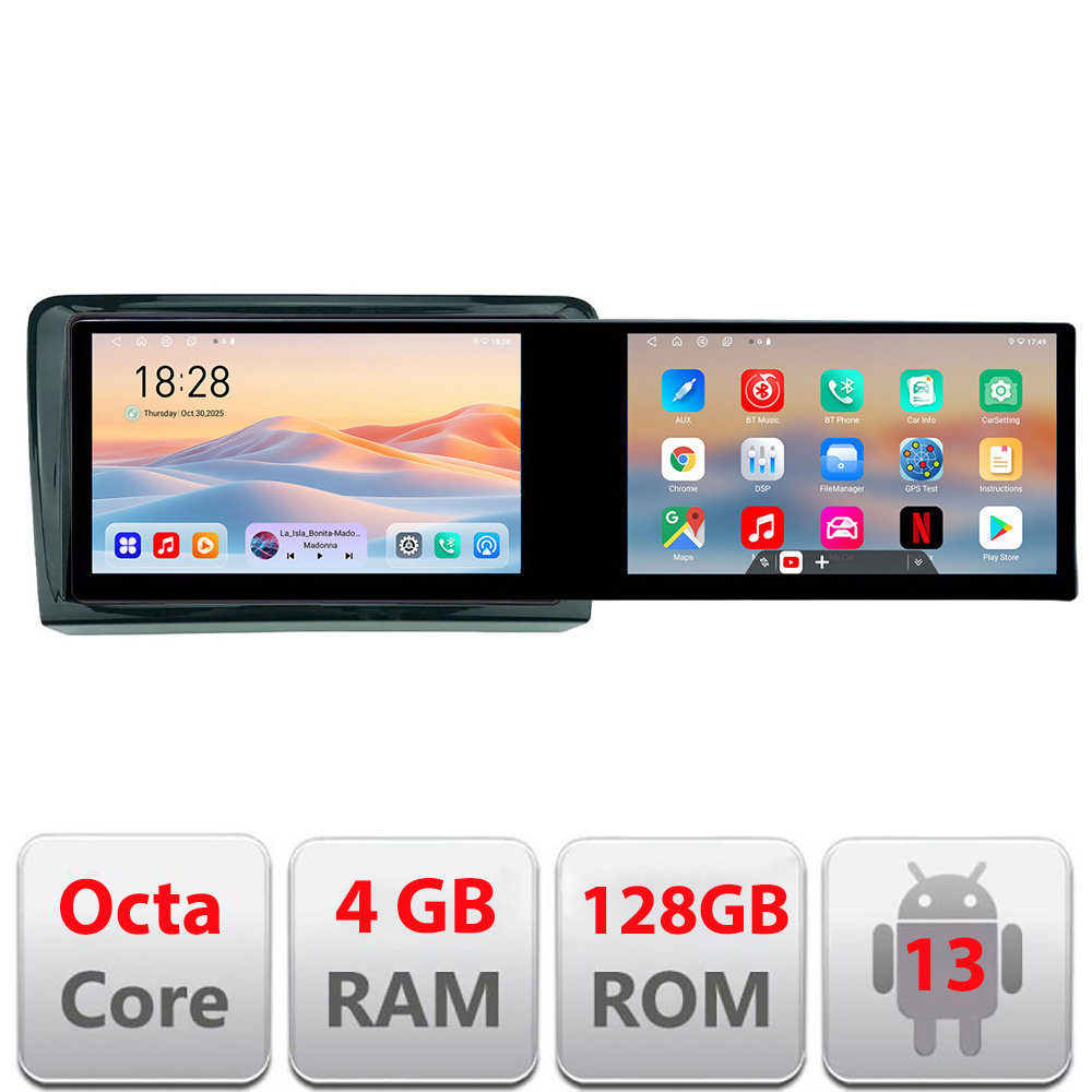 Navigatie VW PQB Kit-vw Edotec 2 ecrane 8 core 4+128 21.6 inch Incell android Wifi 5Ghz gps internet v1 CarStore Technology