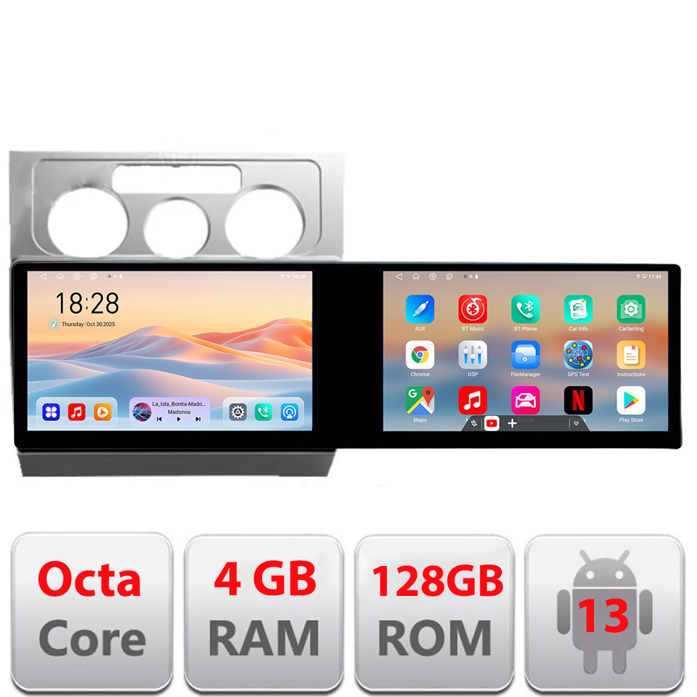 Navigatie VW Touran 2003-2010 Kit-TOURAN1 Edotec 2 ecrane 8 core 4+128 21.6 inch Incell android Wifi 5Ghz gps internet a CarStore Technology