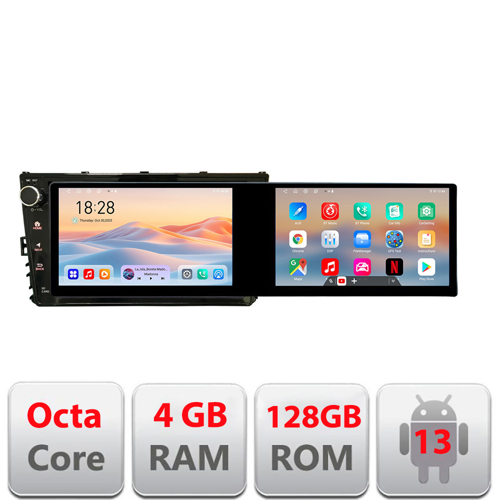 Navigatie VW masini dupa 2018 Lenovo 8 core 4+64 10.5 inch Incell 1K android Wifi 5Ghz gps internet CarStore Technology