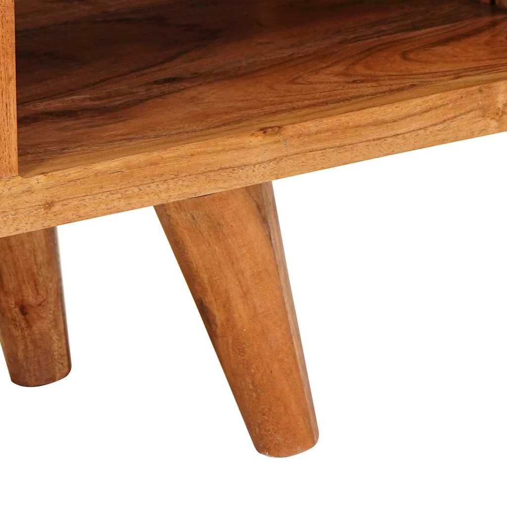 Cabinet TV cu raft Maro 110 x 30 x 40 cm Lemn Solid de Acacia GartenMobel Dekor