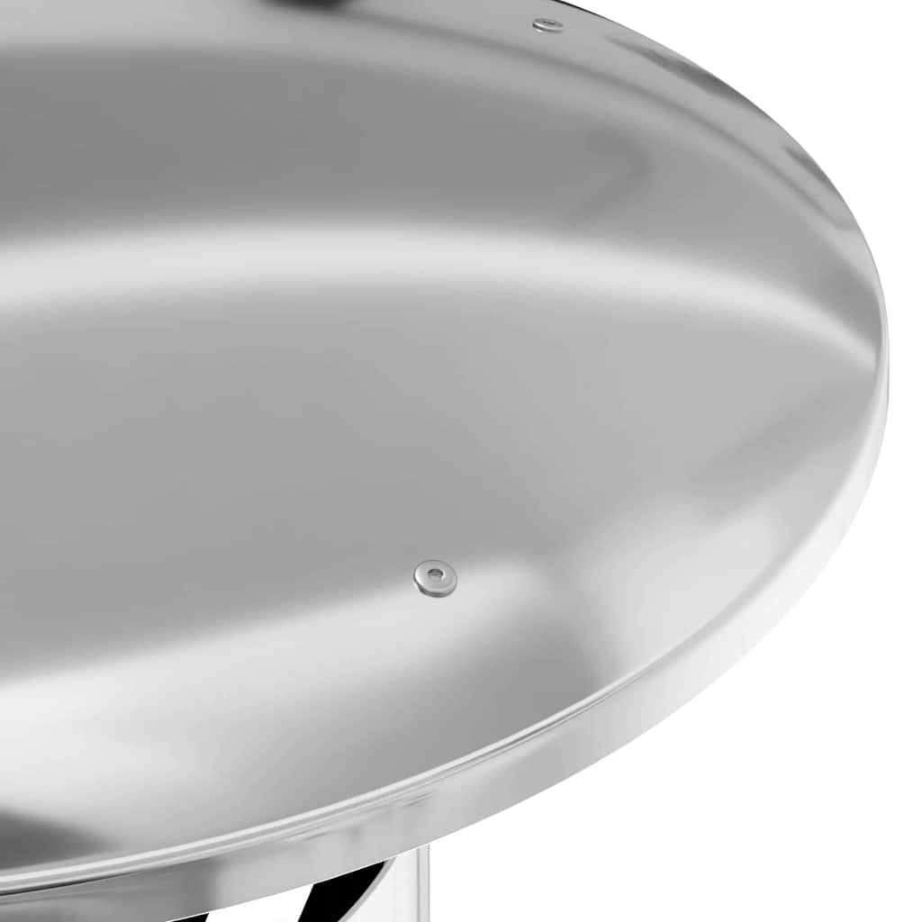 Extensie pentru șemineu Argintiu 35 x 35 x 132 cm GartenMobel Dekor