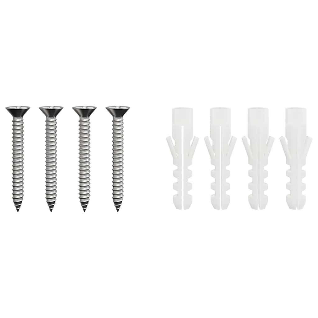 Extensie pentru șemineu Argintiu 35 x 35 x 132 cm GartenMobel Dekor