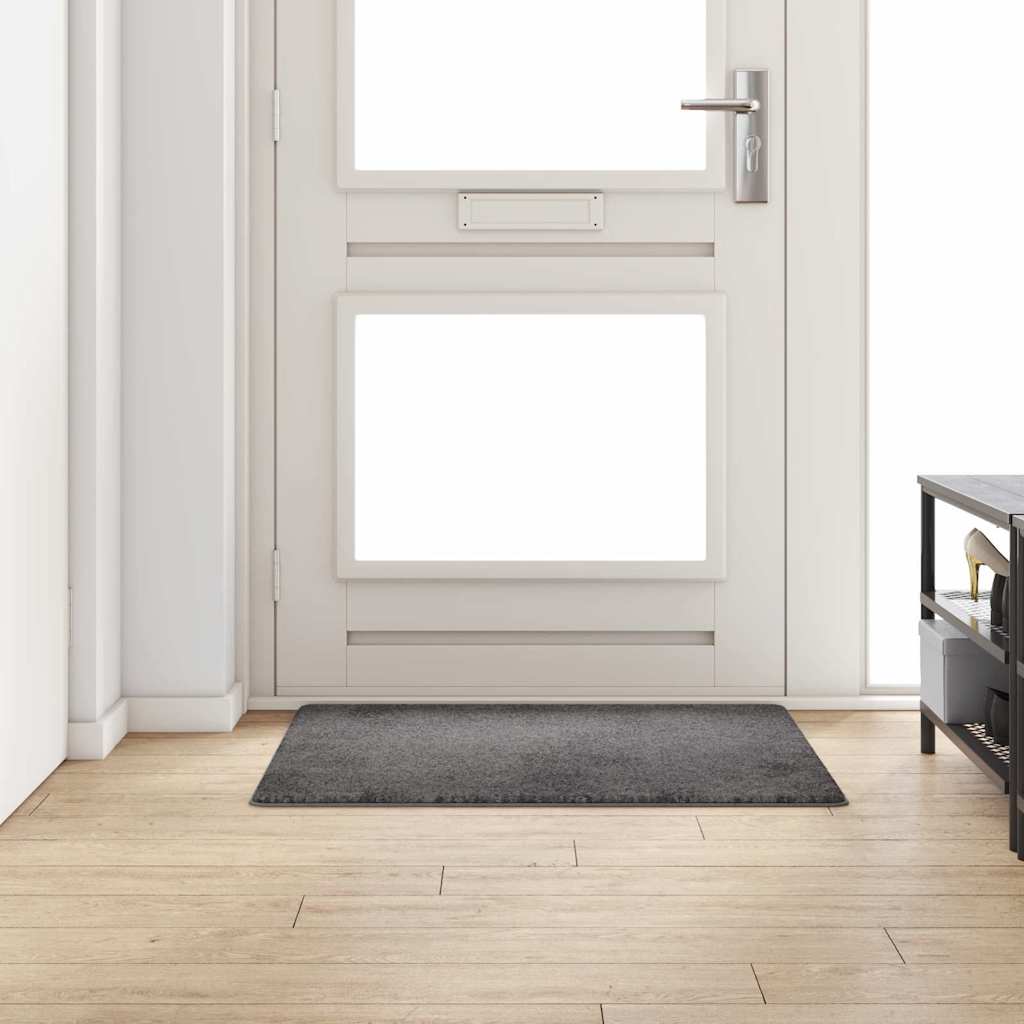 Runner din covor Gri 100 x 100 cm 100% Polipropilenă Tuft GartenMobel Dekor