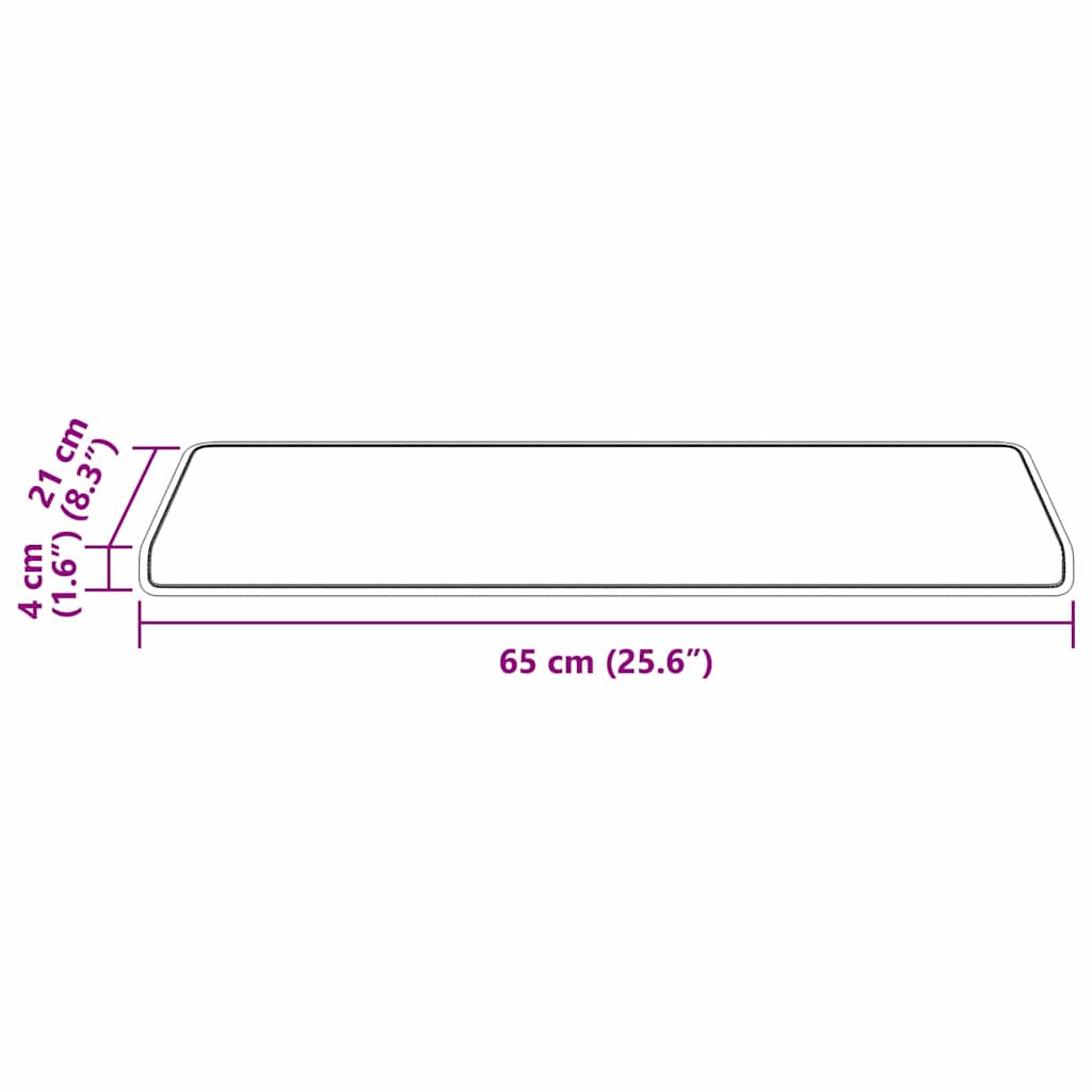 Mochete autocolante pentru scară 15 pcs Antracit 65 x 21 x 4 cm GartenMobel Dekor