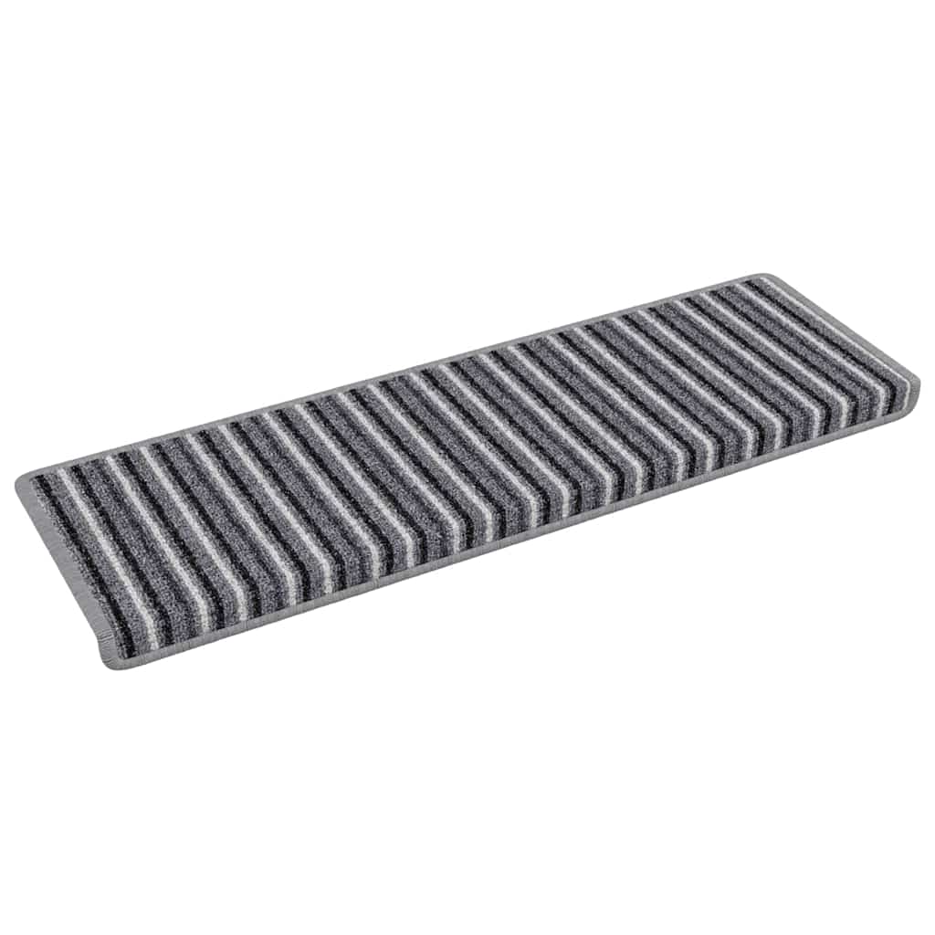 Mochete autocolante pentru scară 15 pcs Gri 65 x 21 x 4 cm GartenMobel Dekor