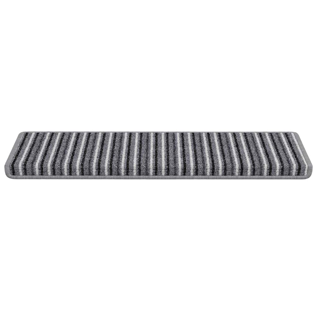 Mochete autocolante pentru scară 15 pcs Gri 65 x 21 x 4 cm GartenMobel Dekor