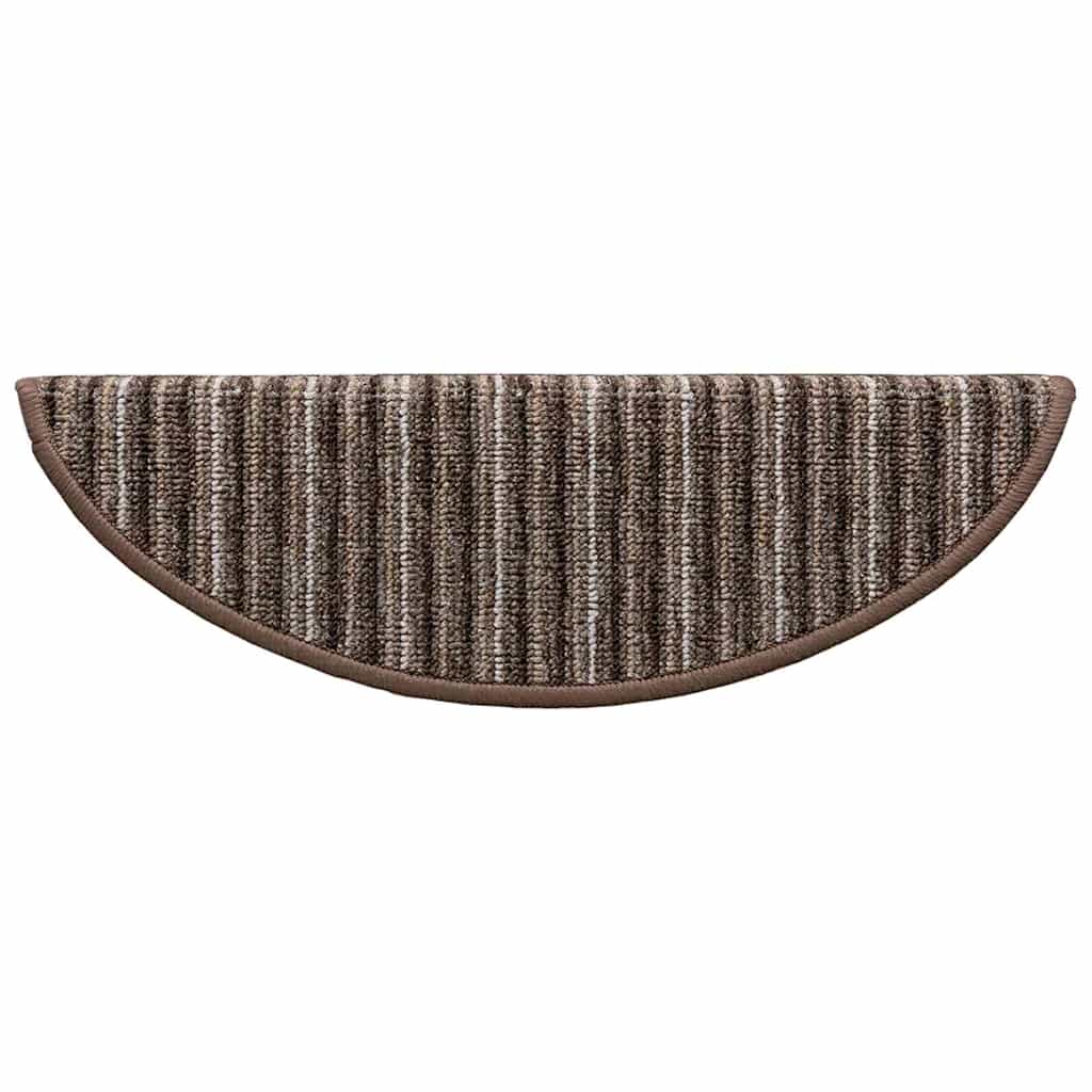 Mochete autocolante pentru scară 15 pcs Maro 56 x 17 x 3 cm GartenMobel Dekor