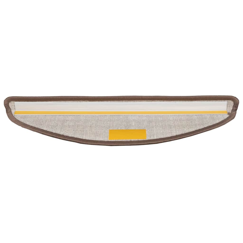 Mochete autocolante pentru scară 15 pcs Maro 56 x 17 x 3 cm GartenMobel Dekor