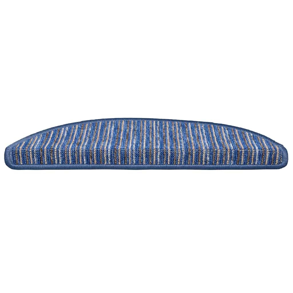 Mochete autocolante pentru scară 15 pcs albastru 56 x 17 x 3 cm GartenMobel Dekor