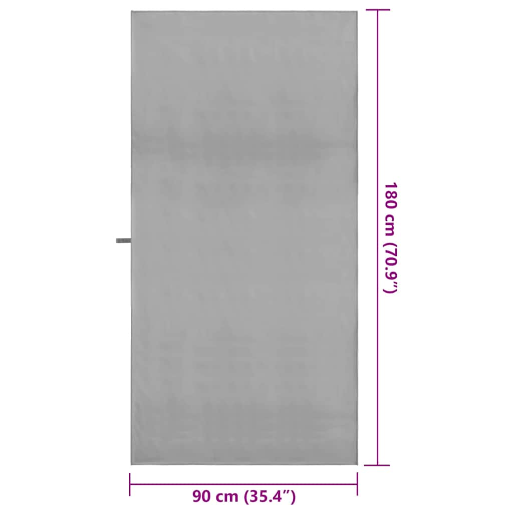 Prosoape Sport 2 pcs Gri închis 90 x 180 cm GartenMobel Dekor