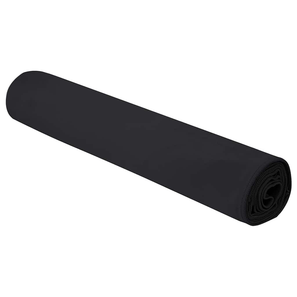 Prosoape Sport 2 pcs Negru 180 x 90 cm Poliester și poliamidă GartenMobel Dekor