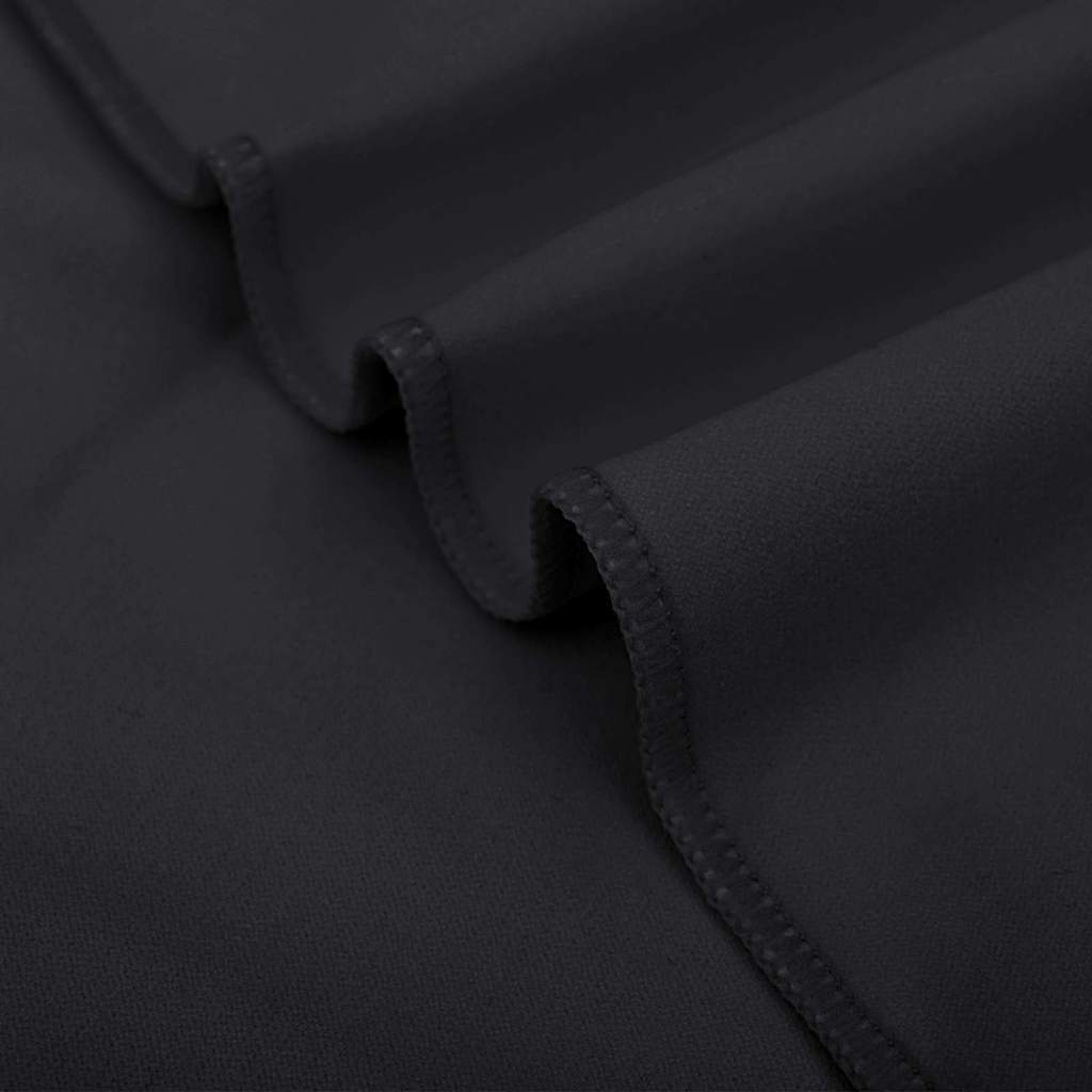 Prosoape Sport 2 pcs Negru 200 x 100 cm Poliester și poliamidă GartenMobel Dekor