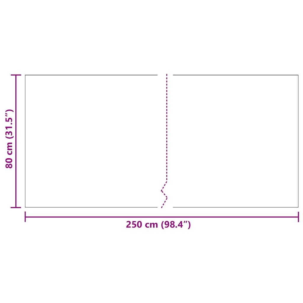 Runner din covor Antracit 80 x 250 cm țesătură GartenMobel Dekor