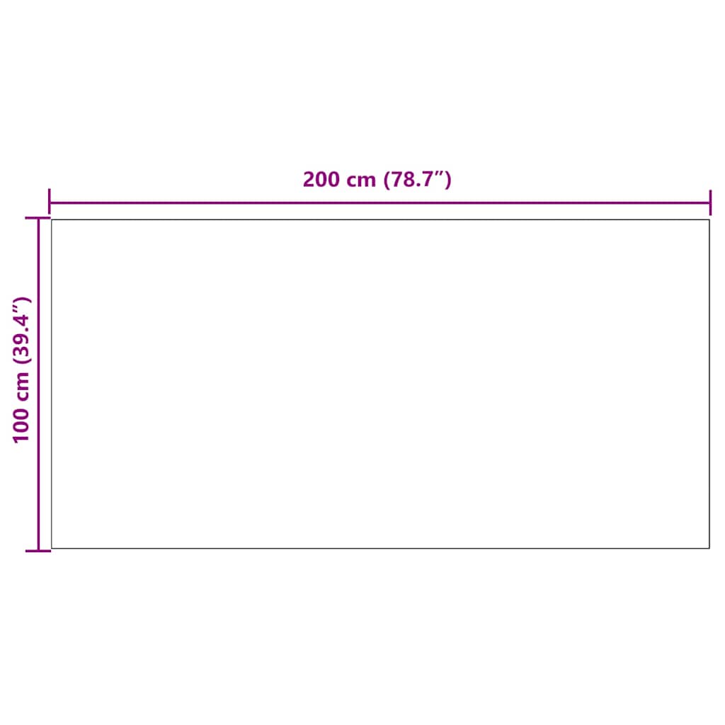 Runner din covor Gri deschis 100 x 200 cm țesătură GartenMobel Dekor