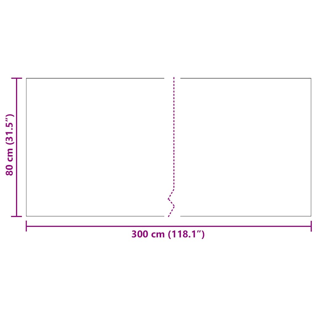 Runner din covor Gri deschis 80 x 300 cm țesătură GartenMobel Dekor
