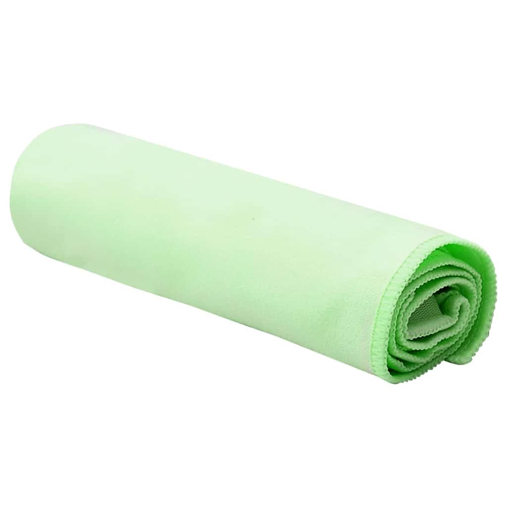 Prosoape Sport 2 pcs Verde 50 x 30 cm Poliester și poliamidă GartenMobel Dekor