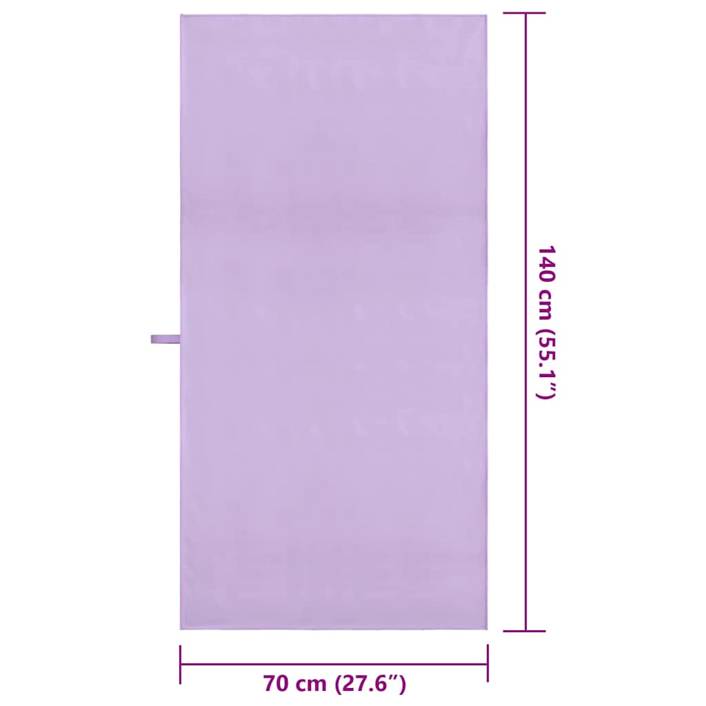 Prosoape Sport 2 pcs Violet 140 x 70 cm Poliester și poliamidă GartenMobel Dekor