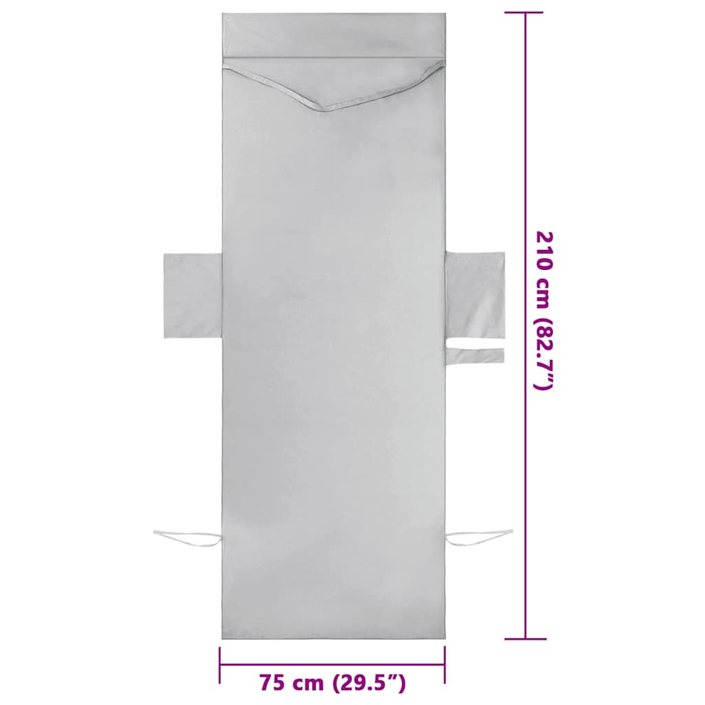 Prosoape pentru șezlong 2 pcs Gri 210 x 75 cm GartenMobel Dekor