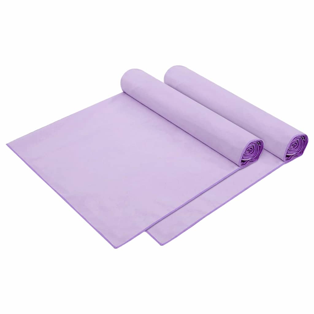 Prosoape pentru șezlong 2 pcs Violet 210 x 75 cm GartenMobel Dekor