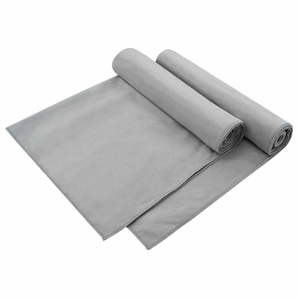 Prosoape pentru scaune de exterior 2 pcs Gri închis 130 x 60 cm GartenMobel Dekor