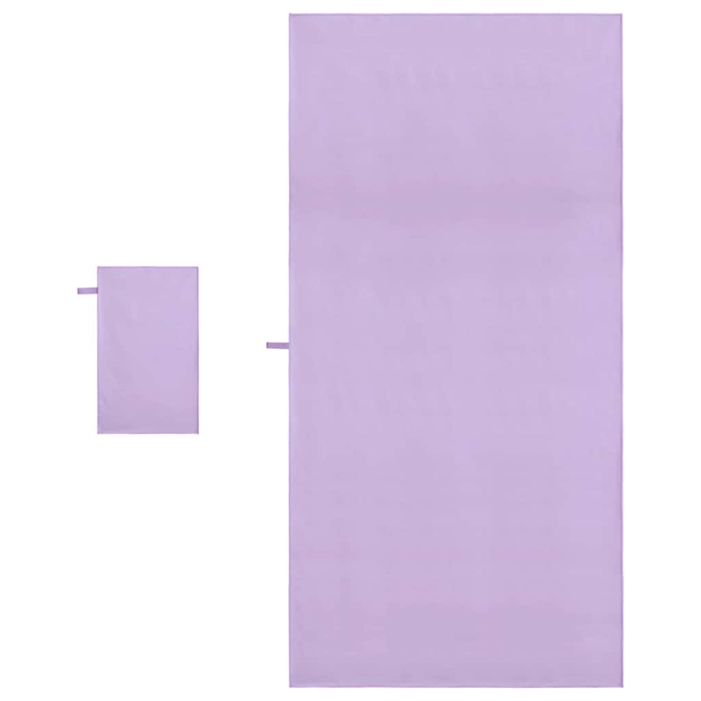 Set de Prosoape Sport 2 pcs Violet țesătură GartenMobel Dekor