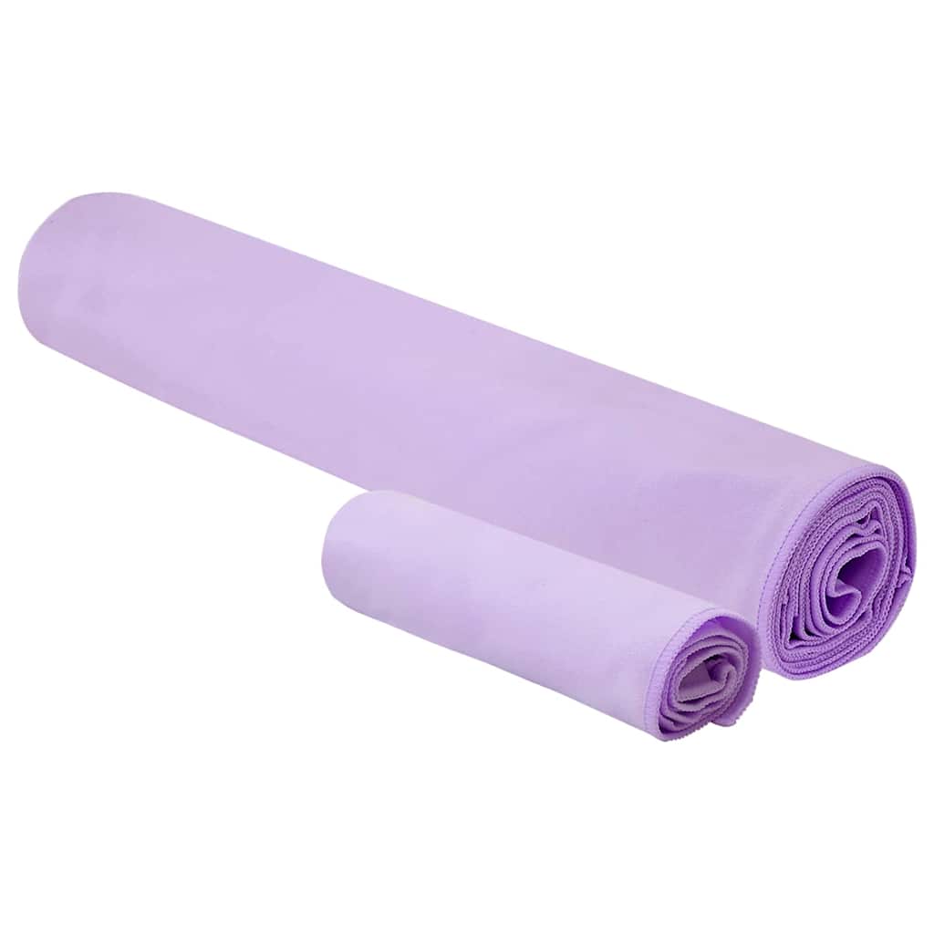 Set de Prosoape Sport 2 pcs Violet țesătură GartenMobel Dekor