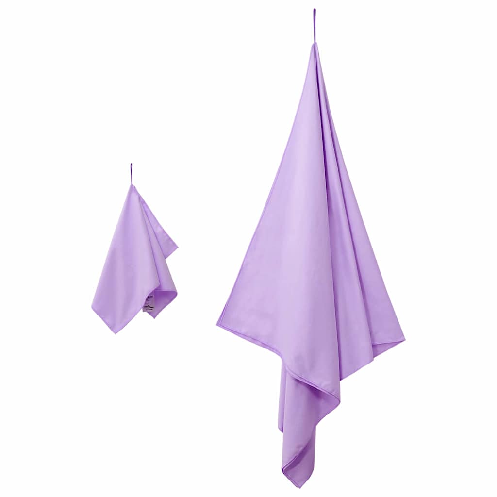 Set de Prosoape Sport 2 pcs Violet țesătură GartenMobel Dekor
