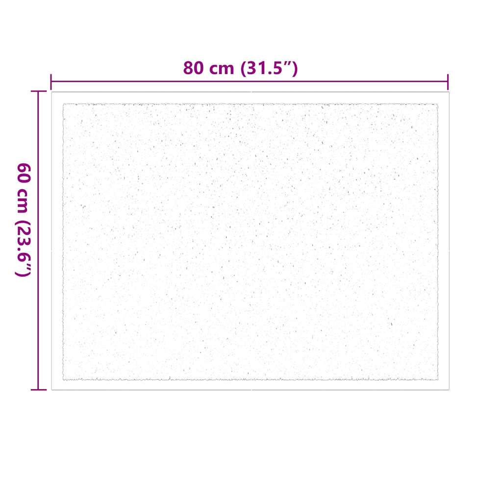 Covoraș de intrare Antracit 60 x 40 x 1.2 cm Țesătură Teddy GartenMobel Dekor