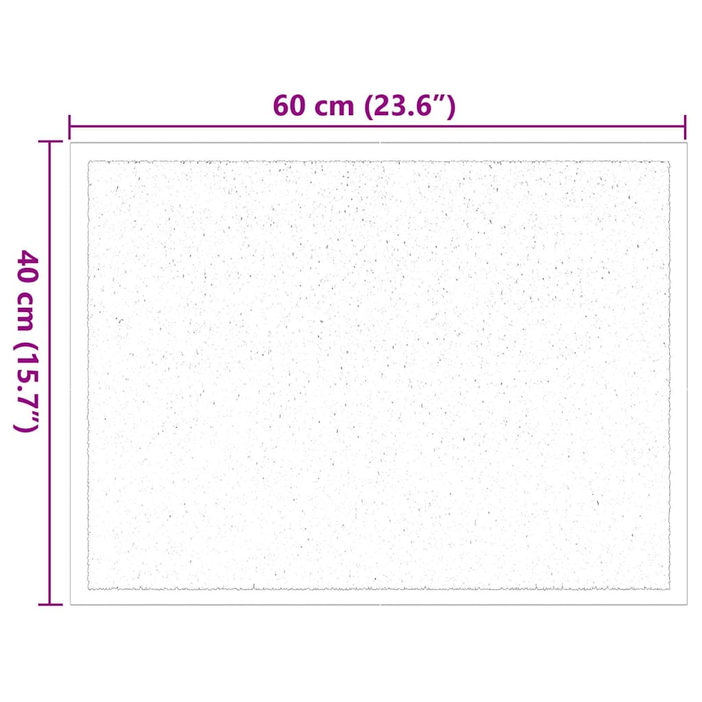 Covoraș de intrare Gri deschis 60 x 40 x 1.2 cm Țesătură Teddy GartenMobel Dekor