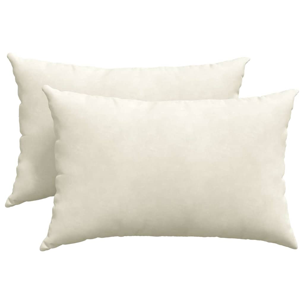 Perne pentru canapea 2 pcs Crem 60 x 40 cm GartenMobel Dekor