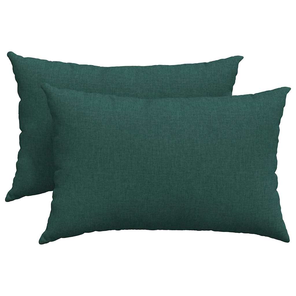 Perne pentru canapea 2 pcs Verde închis 40 x 60 cm GartenMobel Dekor