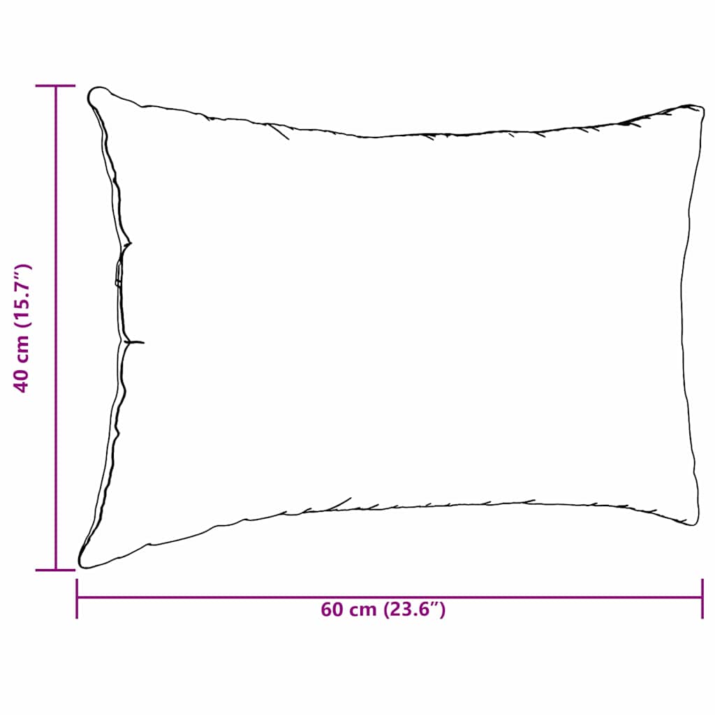 Perne pentru canapea 2 pcs Verde închis 60 x 40 cm GartenMobel Dekor