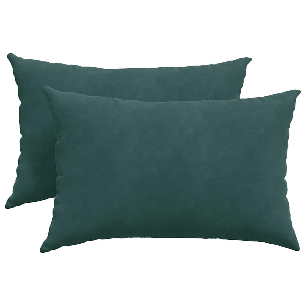 Perne pentru canapea 2 pcs Verde închis 60 x 40 cm GartenMobel Dekor