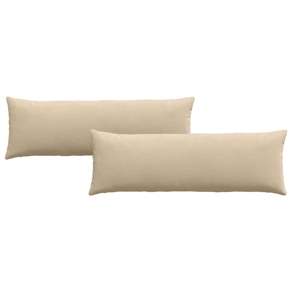 Perne pentru canapea 2 pcs Crem 120 x 40 cm țesătură GartenMobel Dekor