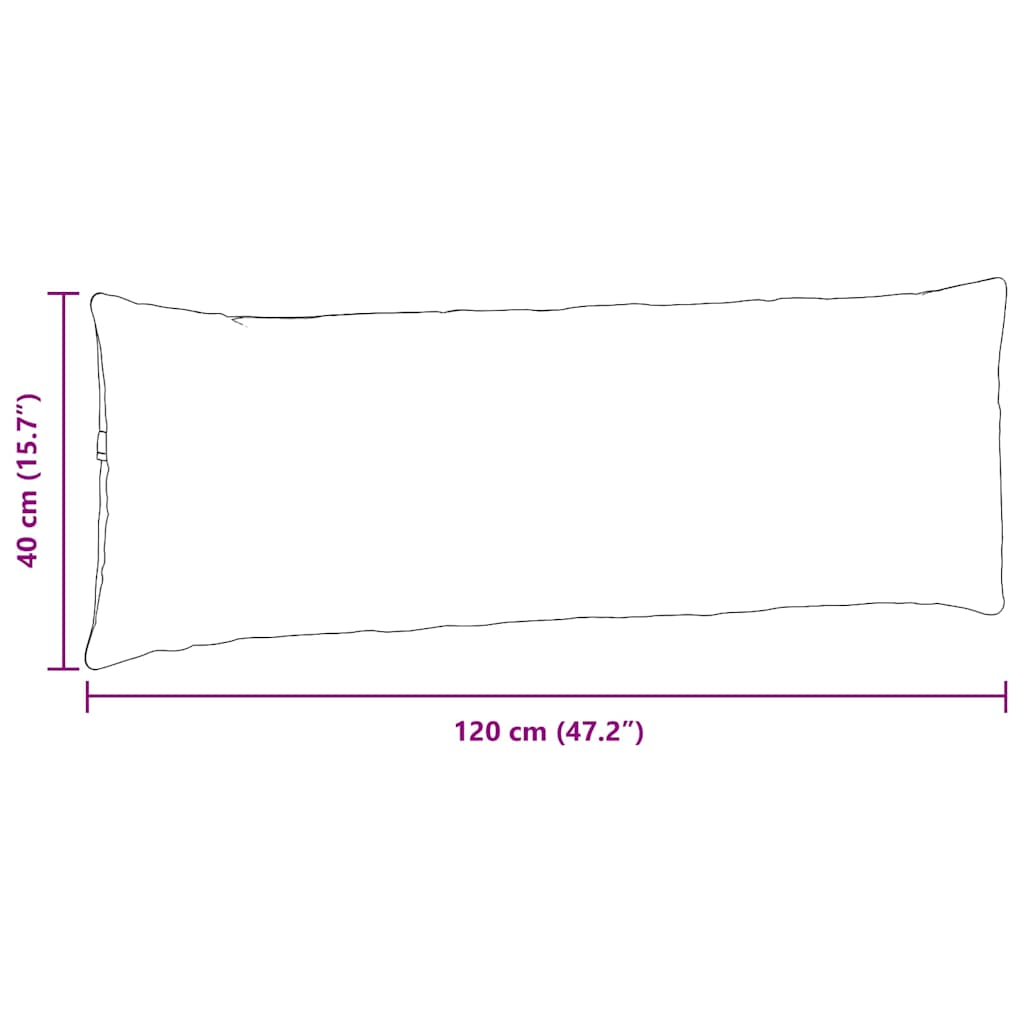 Perne pentru canapea 2 pcs Negru 120 x 40 cm GartenMobel Dekor