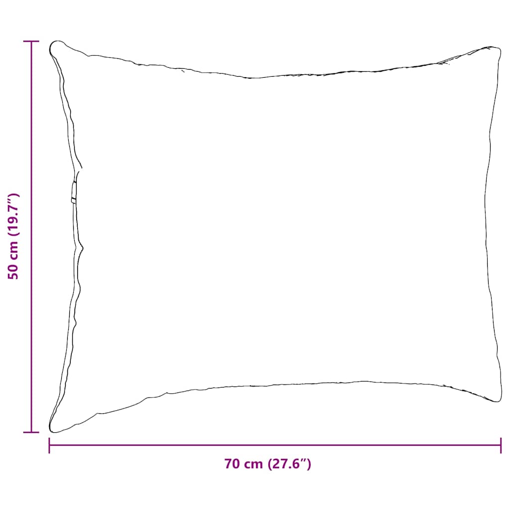 Perne pentru canapea 2 pcs Roșu portocalie 70 x 50 cm GartenMobel Dekor