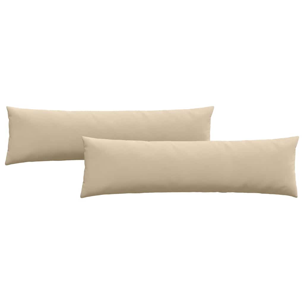 Perne pentru canapea 2 pcs Crem 145 x 40 cm țesătură GartenMobel Dekor