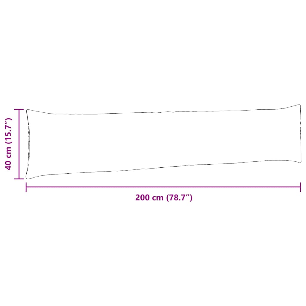 Perne pentru canapea 2 pcs Roșu portocalie 200 x 40 cm GartenMobel Dekor