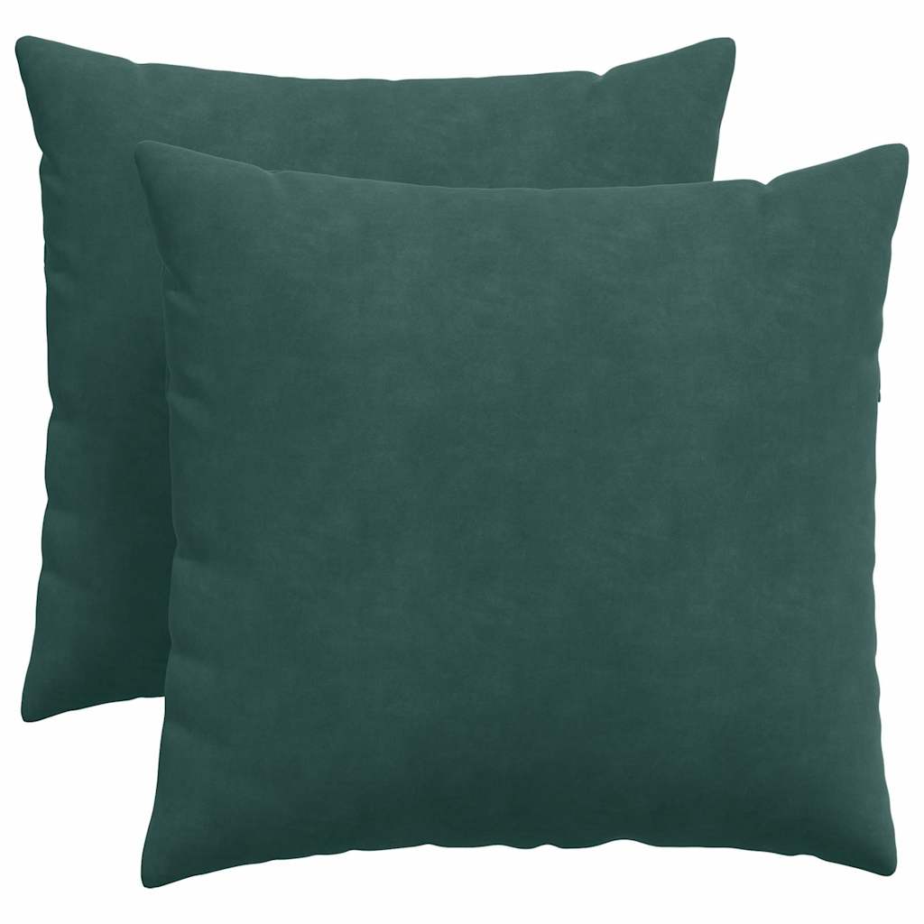 Perne pentru canapea 2 pcs Verde închis 50 x 50 cm GartenMobel Dekor