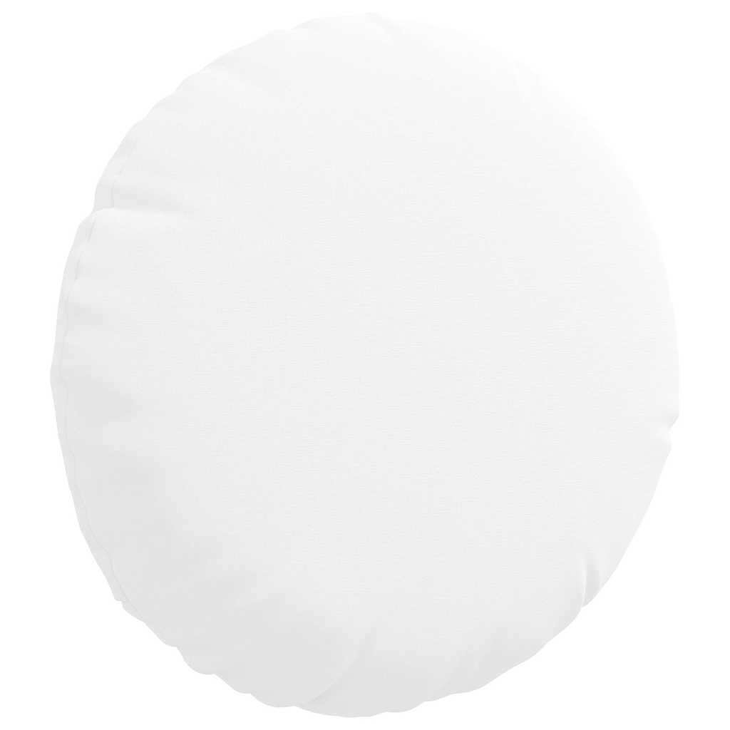 Perne de Șezut 2 pcs Alb Ø30 x 13 cm țesătură GartenMobel Dekor