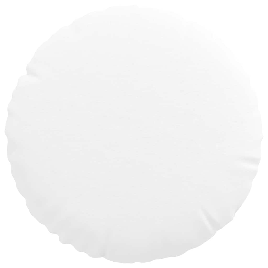 Perne de Șezut 2 pcs Alb Ø30 x 13 cm țesătură GartenMobel Dekor