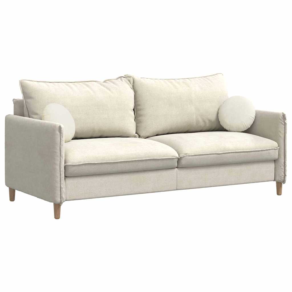 Perne de Șezut 2 pcs Crem Ø 40 x 13 cm Catifea GartenMobel Dekor