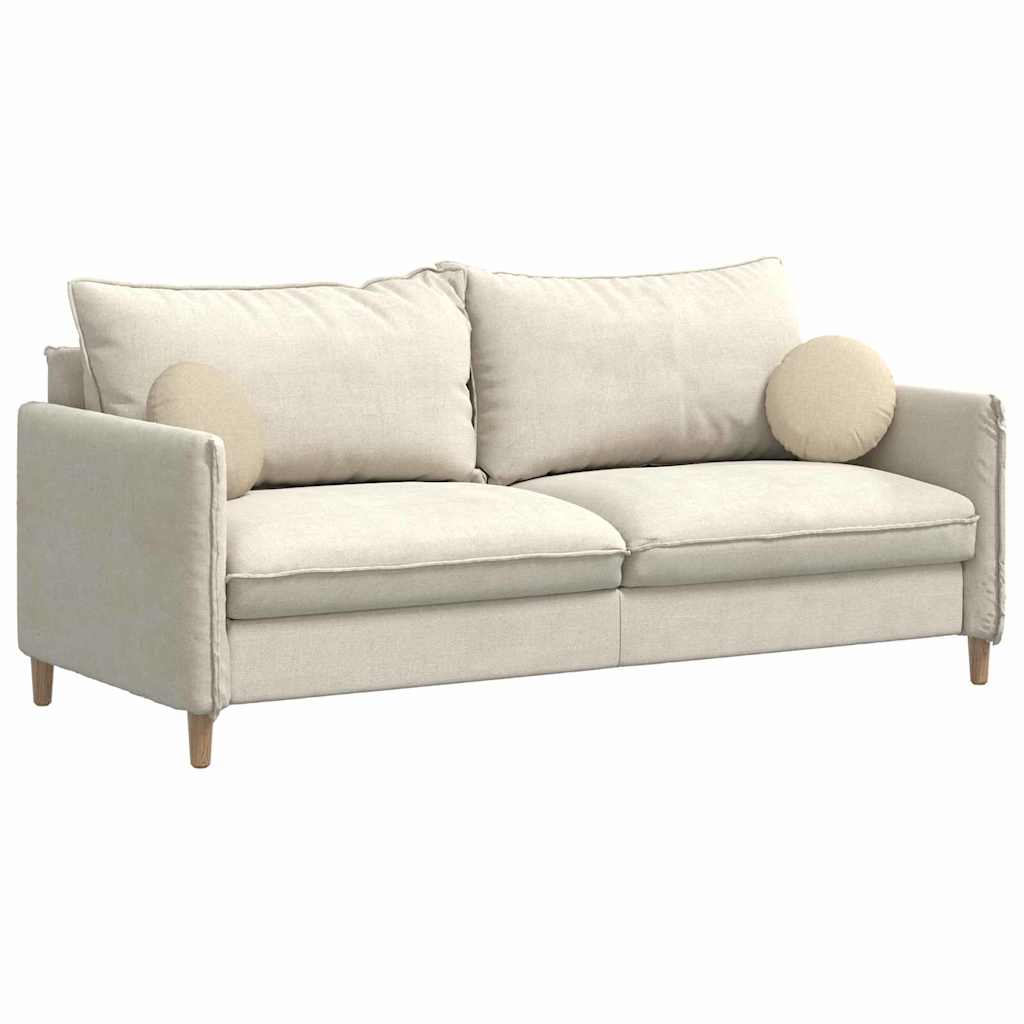 Perne de Șezut 2 pcs Crem Ø30 x 13 cm țesătură GartenMobel Dekor